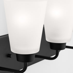 Generation Lighting. - 4415203-112 - Three Light Wall / Bath - Kerrville - Midnight Black