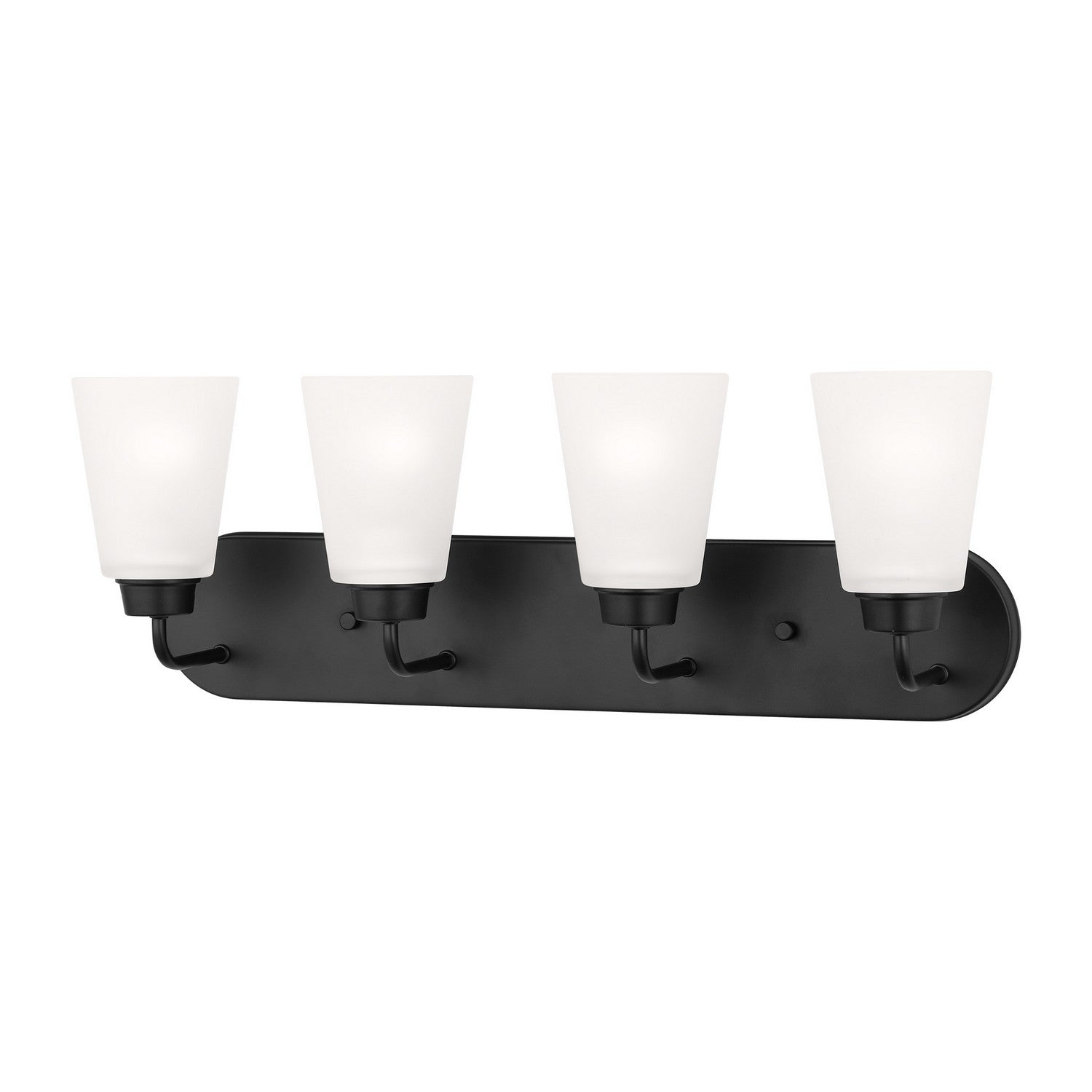 Generation Lighting. - 4415204-112 - Four Light Wall / Bath - Kerrville - Midnight Black