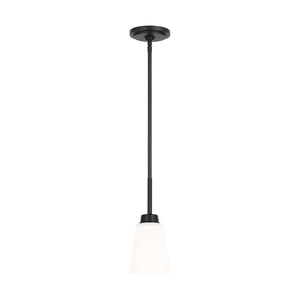 Generation Lighting. - 6115201-112 - One Light Mini Pendant - Kerrville - Midnight Black