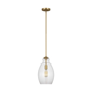 Generation Lighting. - P1484SB - One Light Pendant - Marino - Satin Brass