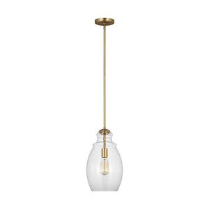 Generation Lighting. - P1484SB - One Light Pendant - Marino - Satin Brass