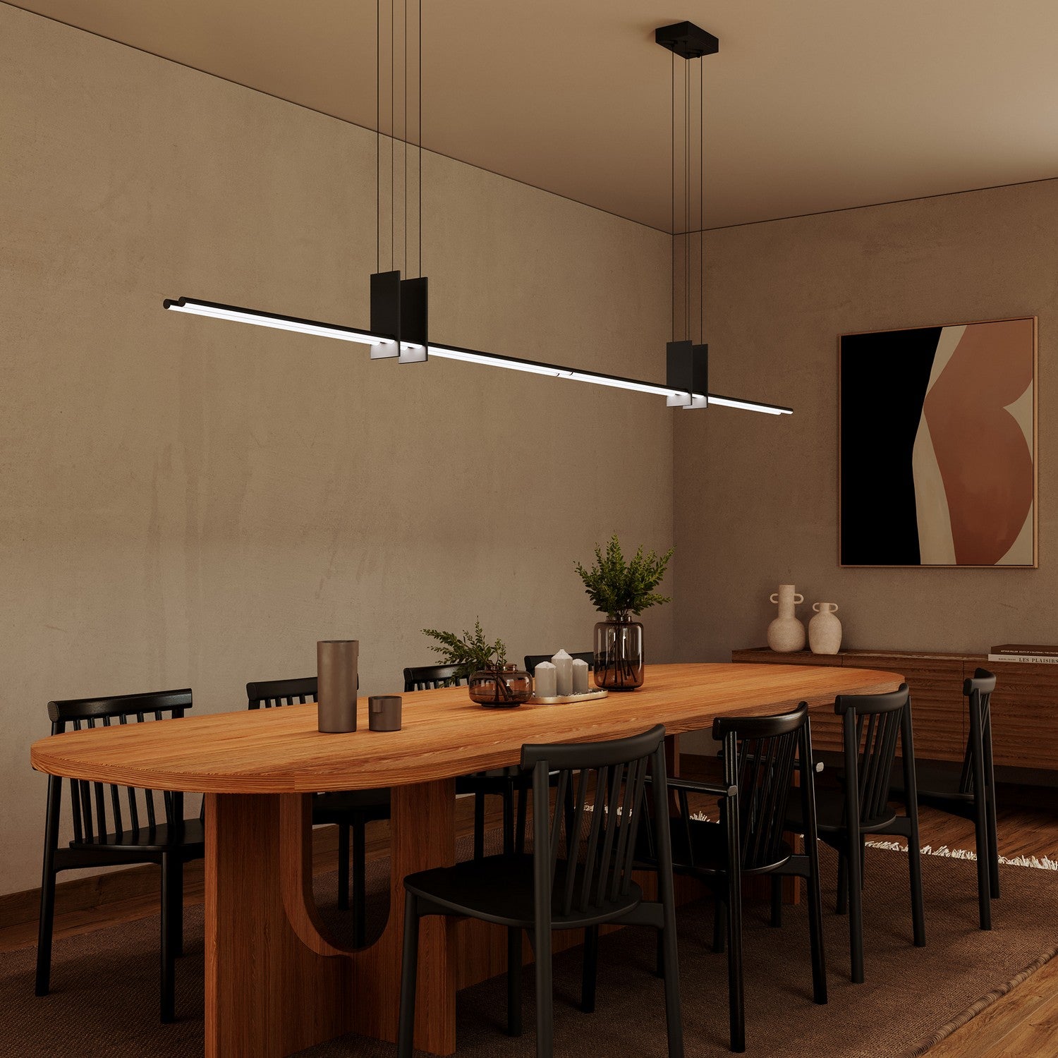 Sonneman - 3779.25 - LED Pendant - Fino Duo - Satin Black