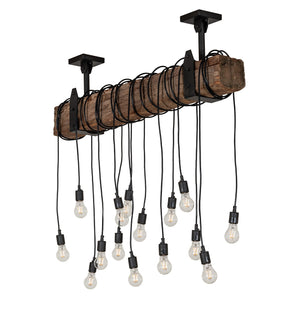 Meyda Tiffany - 259859 - 15 Light Pendant - Alva - Wrought Iron