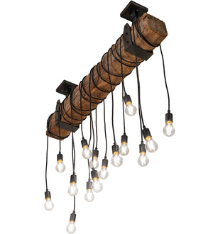 Meyda Tiffany - 259859 - 15 Light Pendant - Alva - Wrought Iron