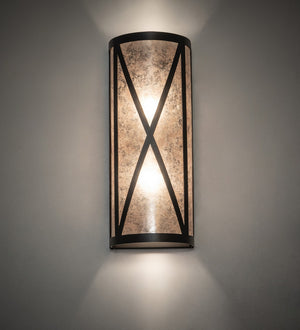 Meyda Tiffany - 266995 - Two Light Wall Sconce - Saltire - Wrought Iron