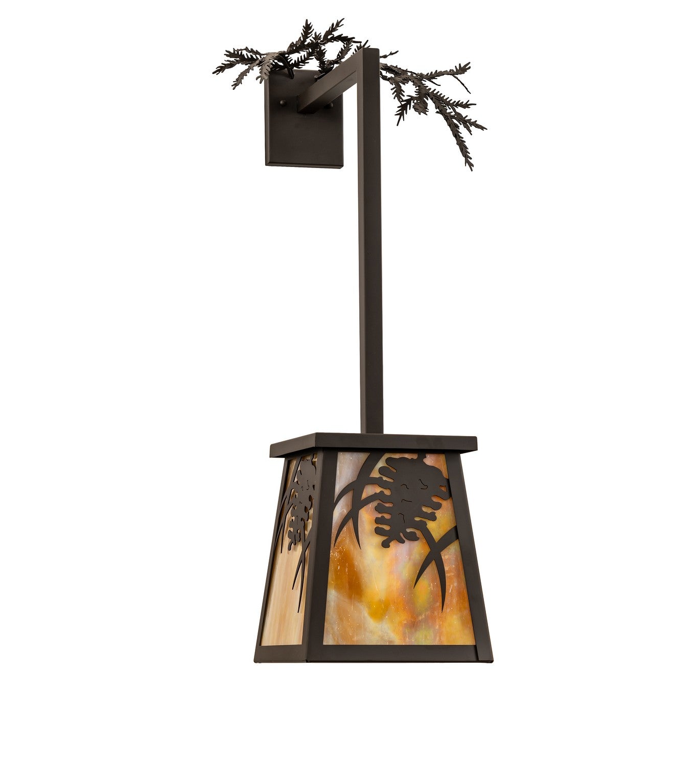 Meyda Tiffany - 267685 - One Light Wall Sconce - Pine Branch - Oil Rubbed Bronze