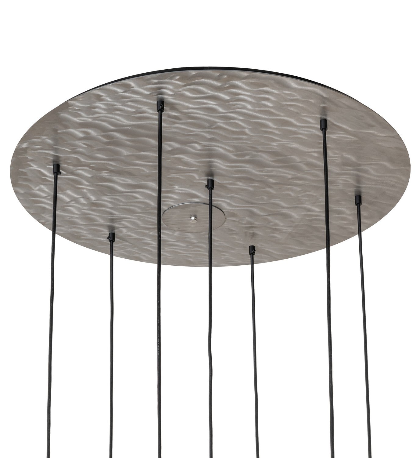 Meyda Tiffany - 269089 - Seven Light Pendant - Tuscan Vineyard - Satin Clear/Textured Black