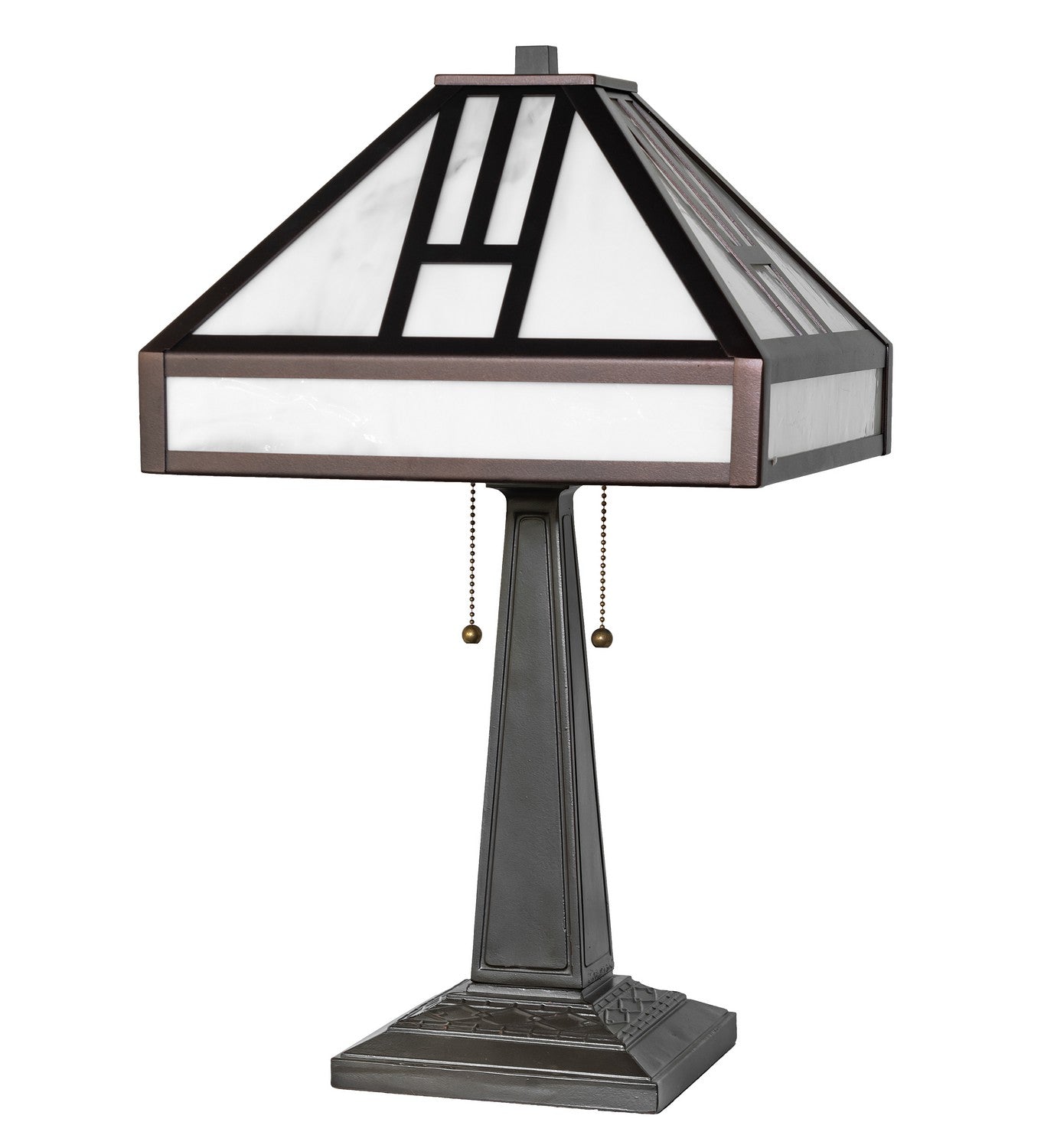 Meyda Tiffany - 270906 - Two Light Table Lamp - Mission - Mahogany Bronze