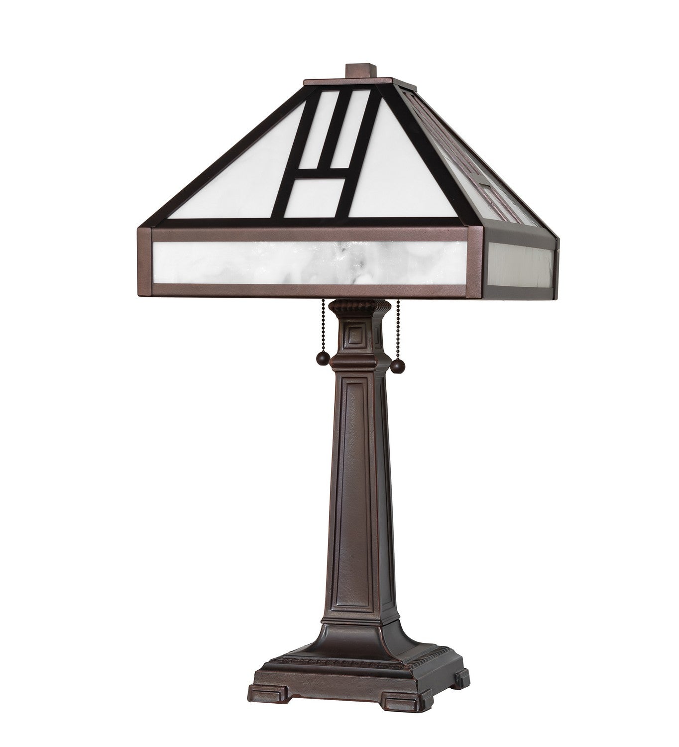 Meyda Tiffany - 270909 - Two Light Table Lamp - Mission - Mahogany Bronze