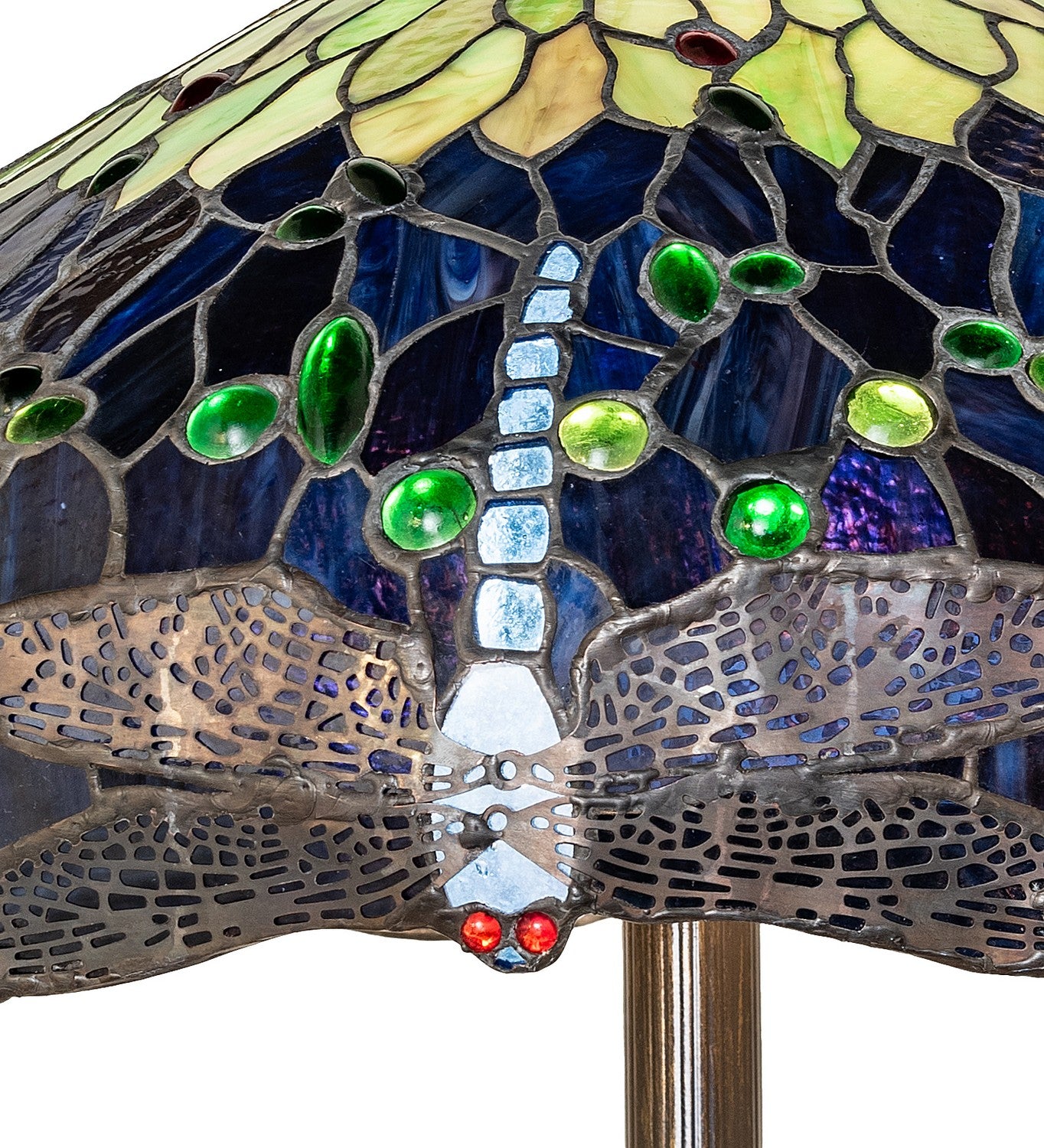 Meyda Tiffany - 271733 - Three Light Floor Lamp - Tiffany Hanginghead Dragonfly