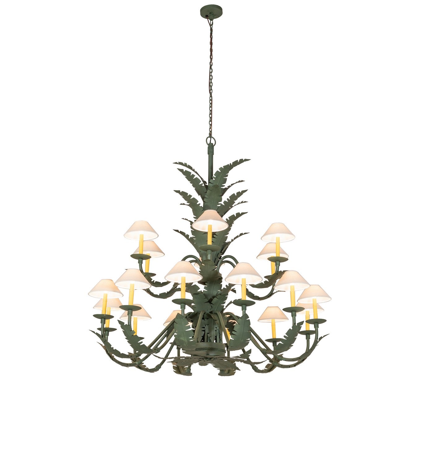 Meyda Tiffany - 270057 - 18 Light Chandelier - Tiki - Avocado Peel