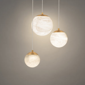 Modern Forms - PD-34403R-AB - LED Pendant - Pisces - Aged Brass