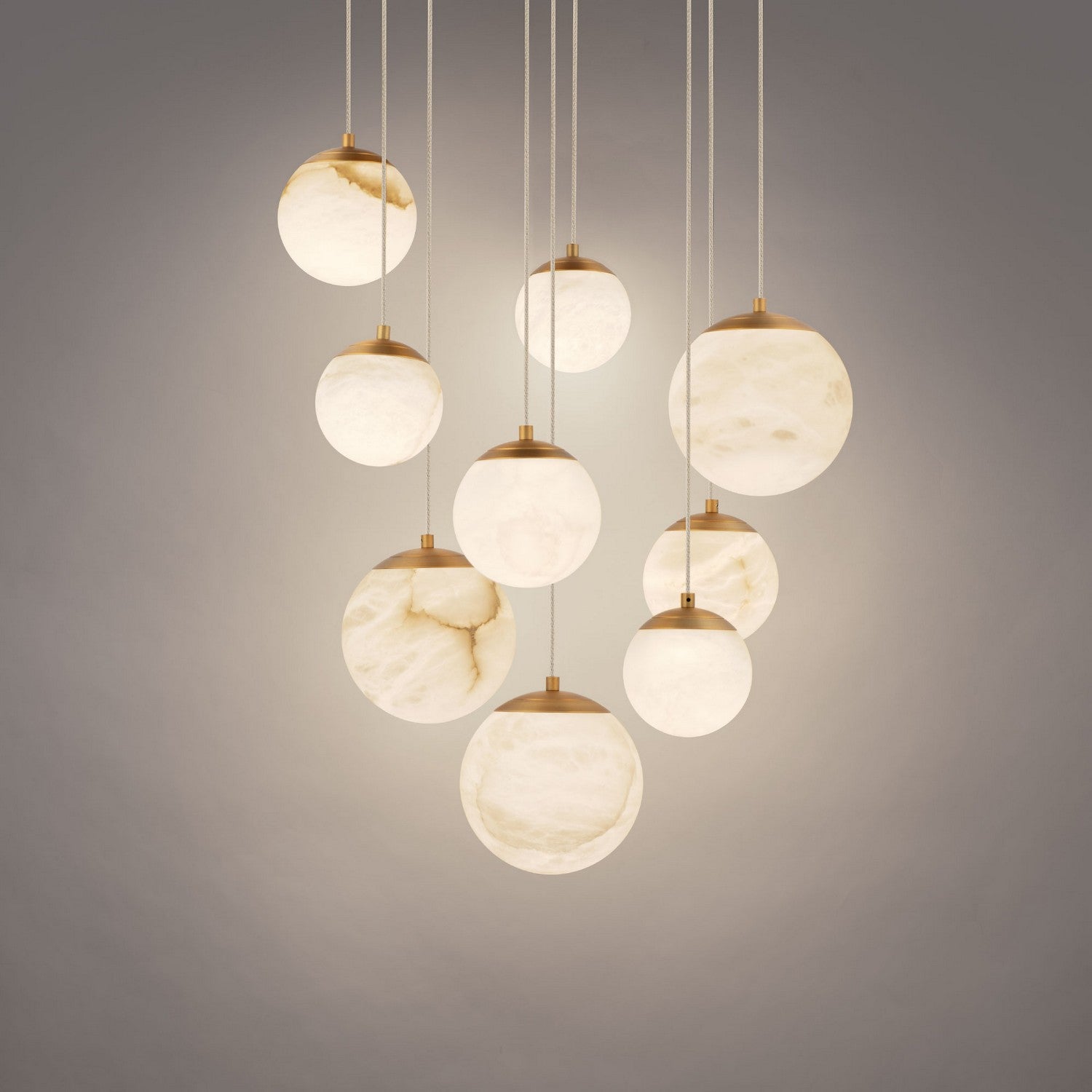 Modern Forms - PD-34409R-AB - LED Pendant - Pisces - Aged Brass