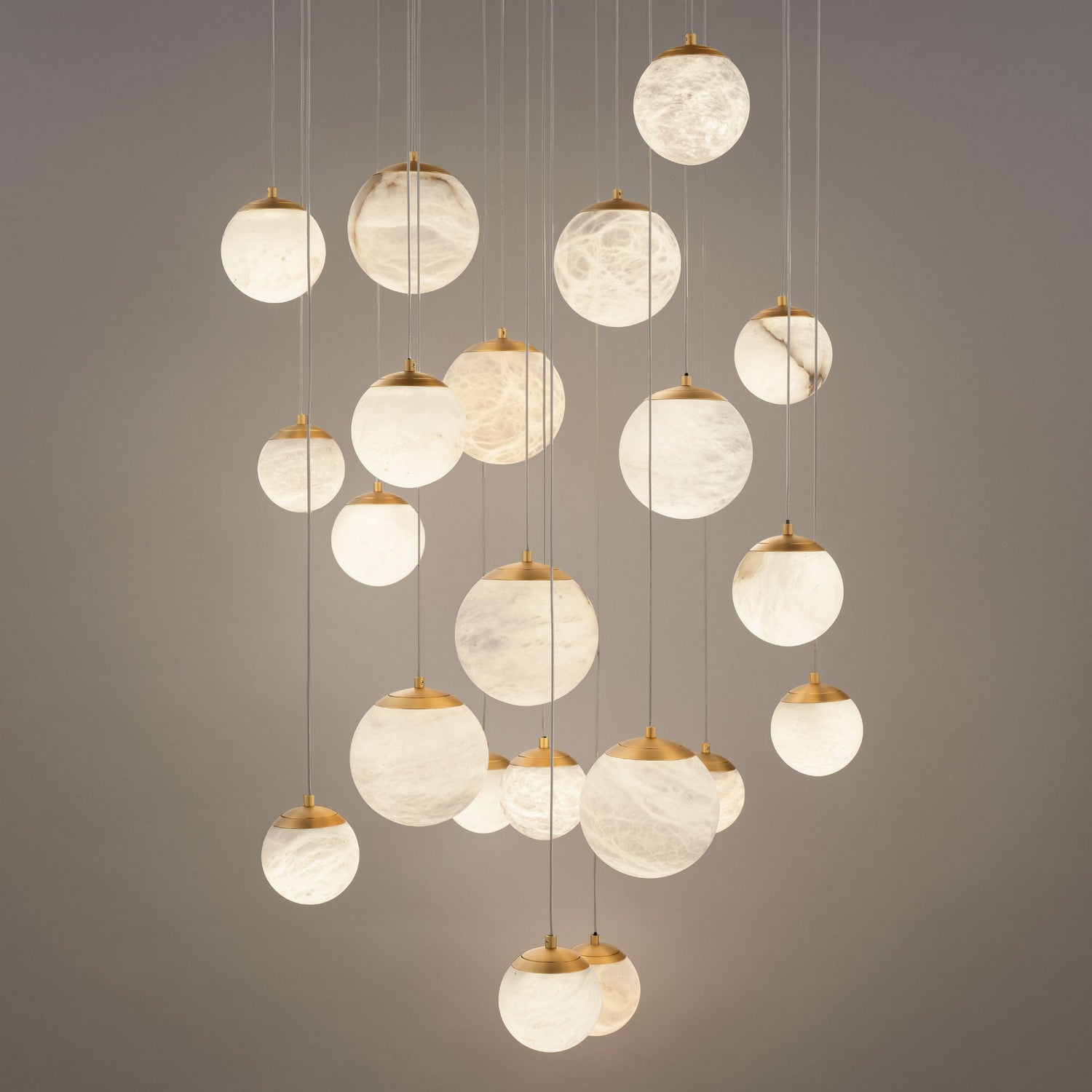 Modern Forms - PD-34421R-AB - LED Pendant - Pisces - Aged Brass