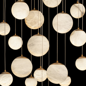 Modern Forms - PD-34421R-AB - LED Pendant - Pisces - Aged Brass
