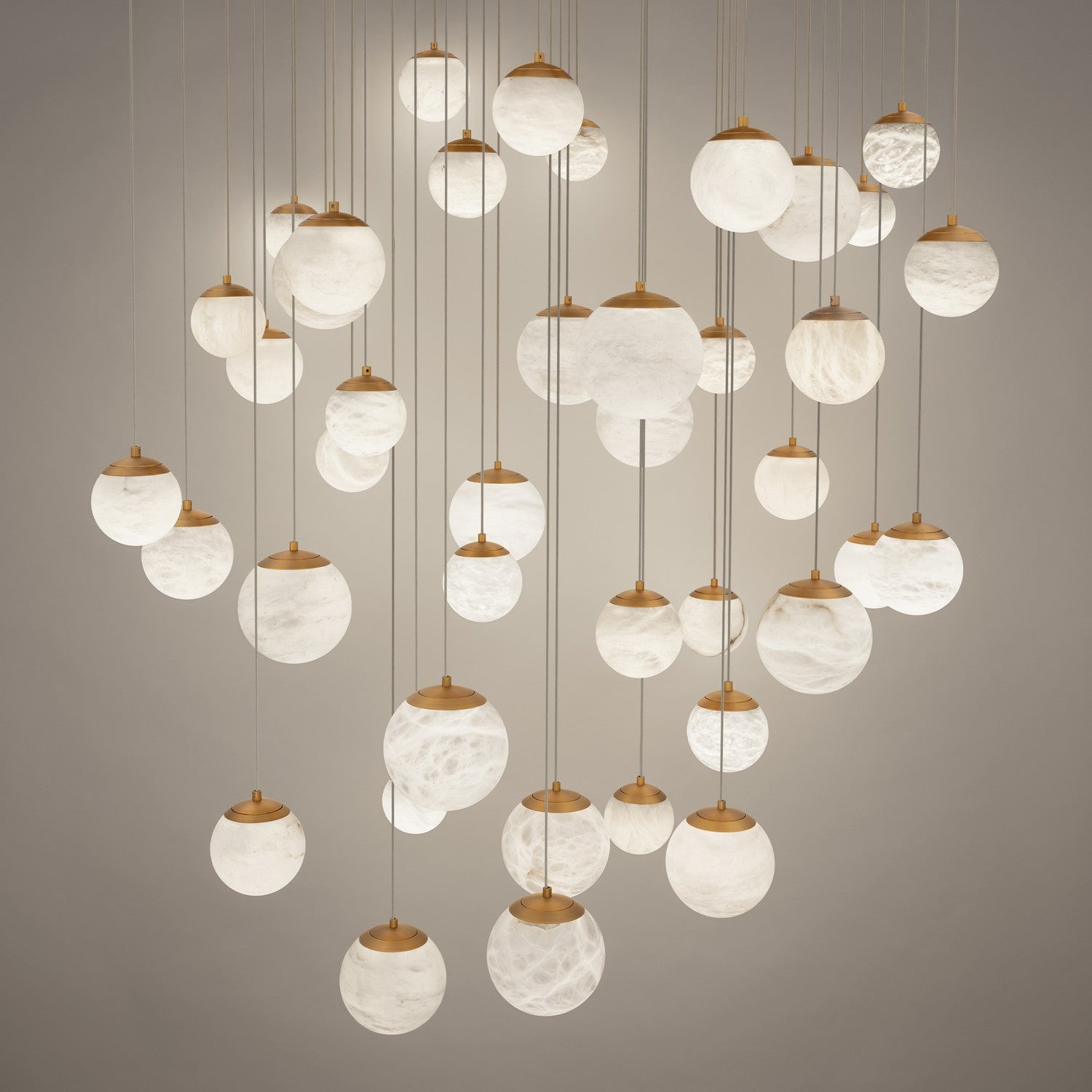 Modern Forms - PD-34441S-AB - LED Pendant - Pisces - Aged Brass