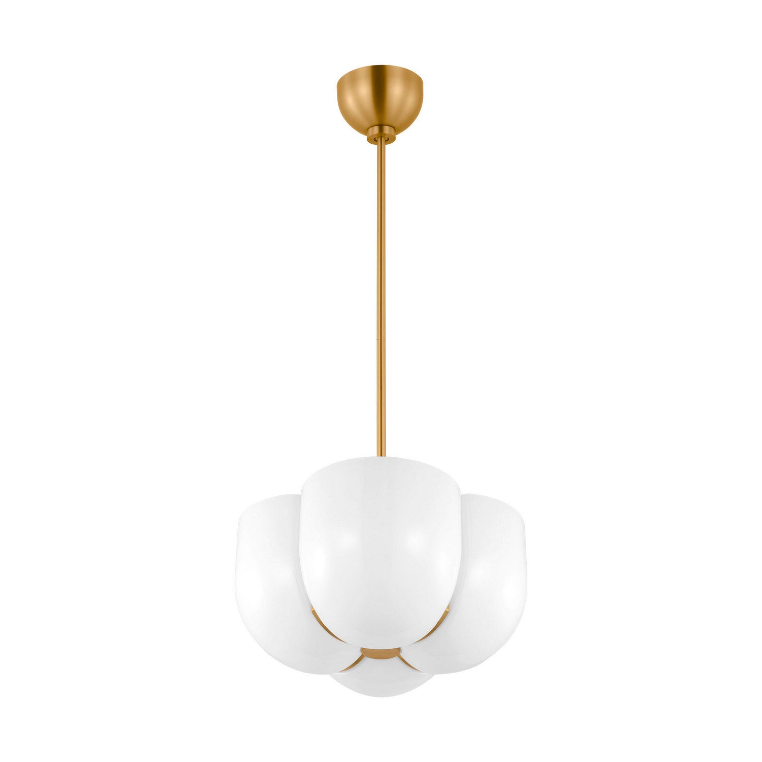 Visual Comfort Studio - LXP1044BBS - Four Light Pendant - Cheverny - Burnished Brass