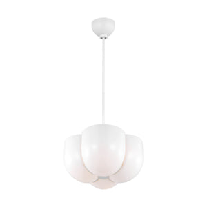 Visual Comfort Studio - LXP1044MWT - Four Light Pendant - Cheverny - Matte White