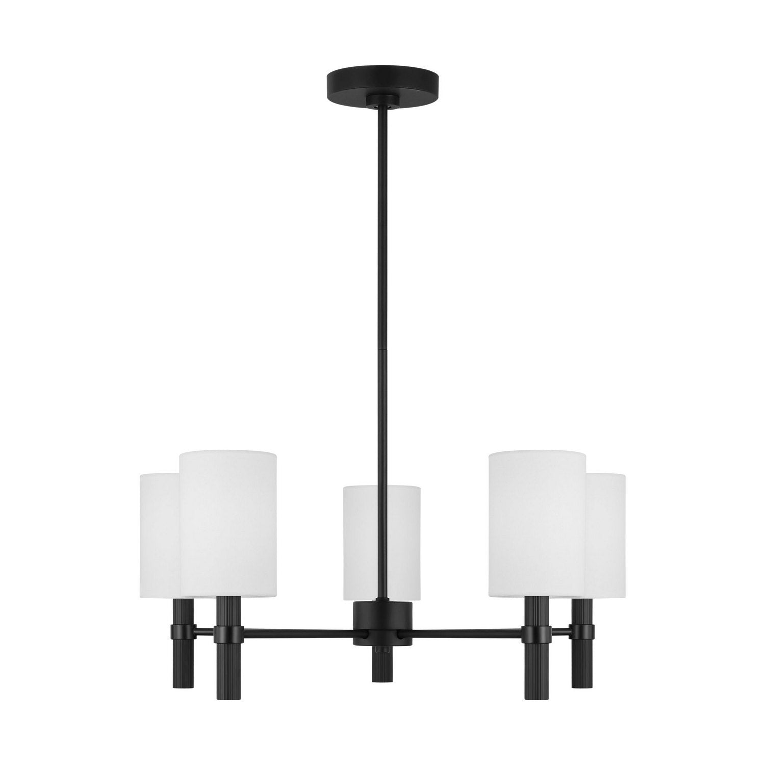Visual Comfort Studio - DJC1135MBK - Five Light Chandelier - Manor - Midnight Black