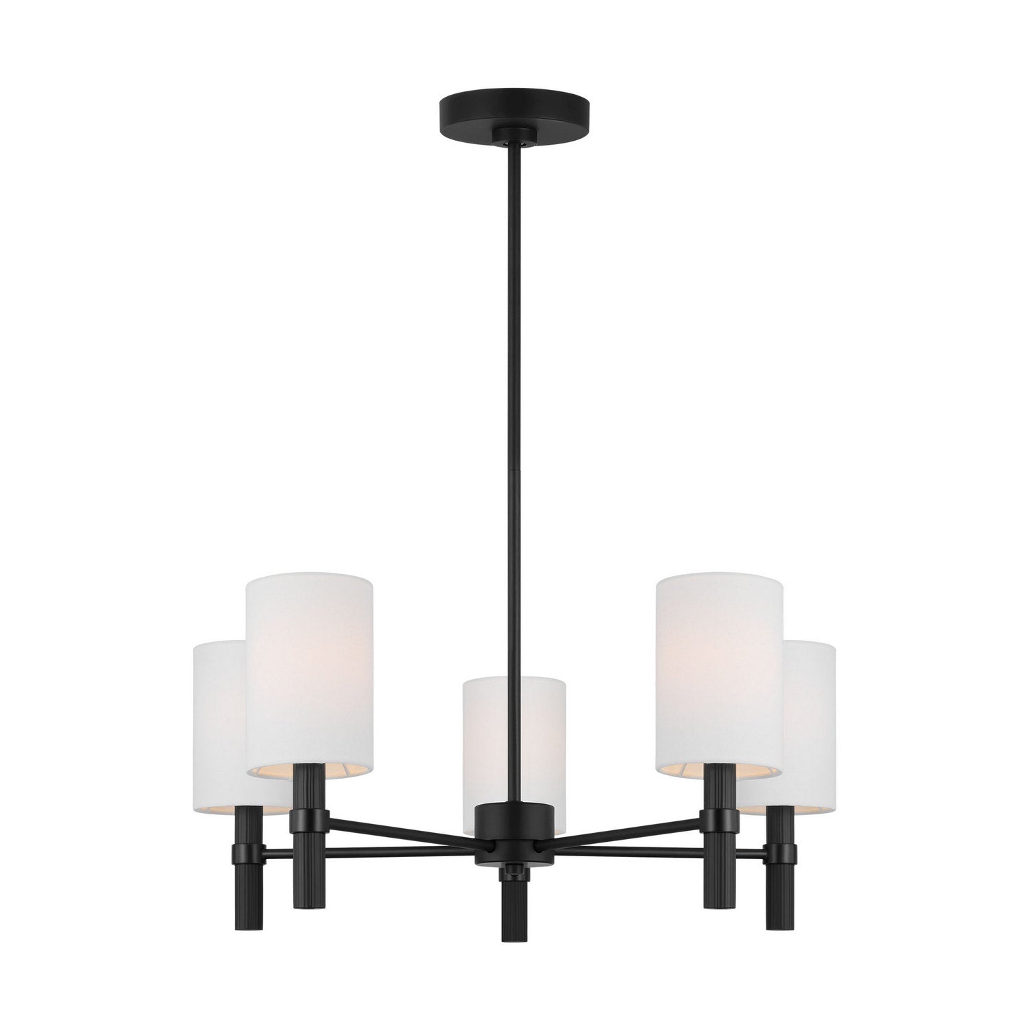 Visual Comfort Studio - DJC1135MBK - Five Light Chandelier - Manor - Midnight Black