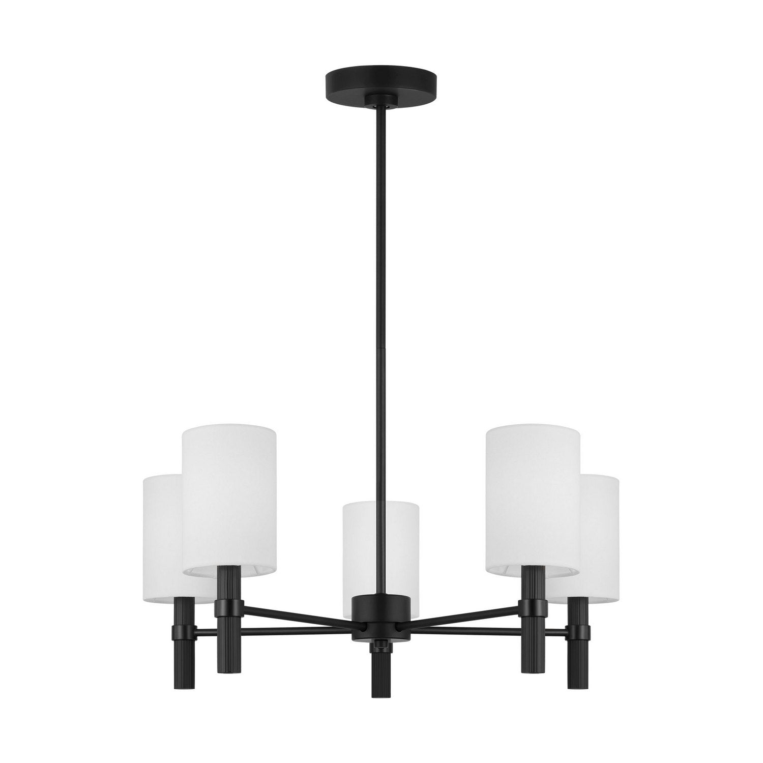 Visual Comfort Studio - DJC1135MBK - Five Light Chandelier - Manor - Midnight Black