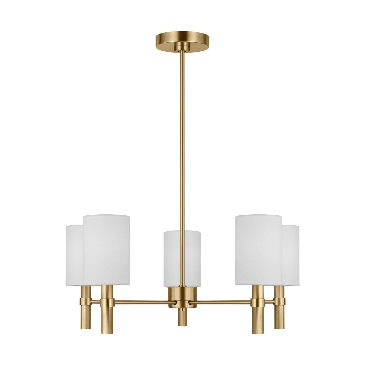 Visual Comfort Studio - DJC1135SB - Five Light Chandelier - Manor - Satin Brass