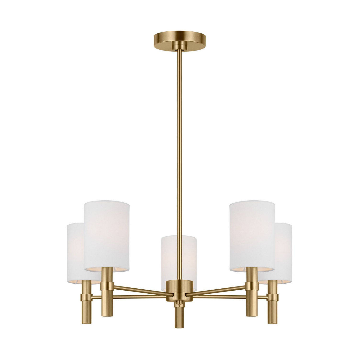 Visual Comfort Studio - DJC1135SB - Five Light Chandelier - Manor - Satin Brass