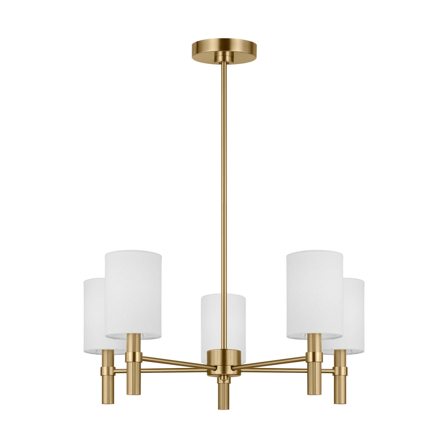 Visual Comfort Studio - DJC1135SB - Five Light Chandelier - Manor - Satin Brass