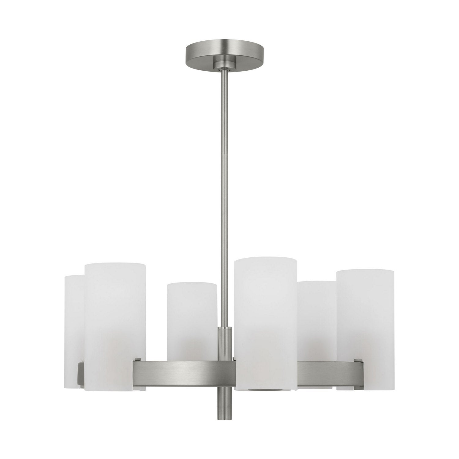 Visual Comfort Studio - DJC1156BS - Six Light Chandelier - Rhode - Brushed Steel
