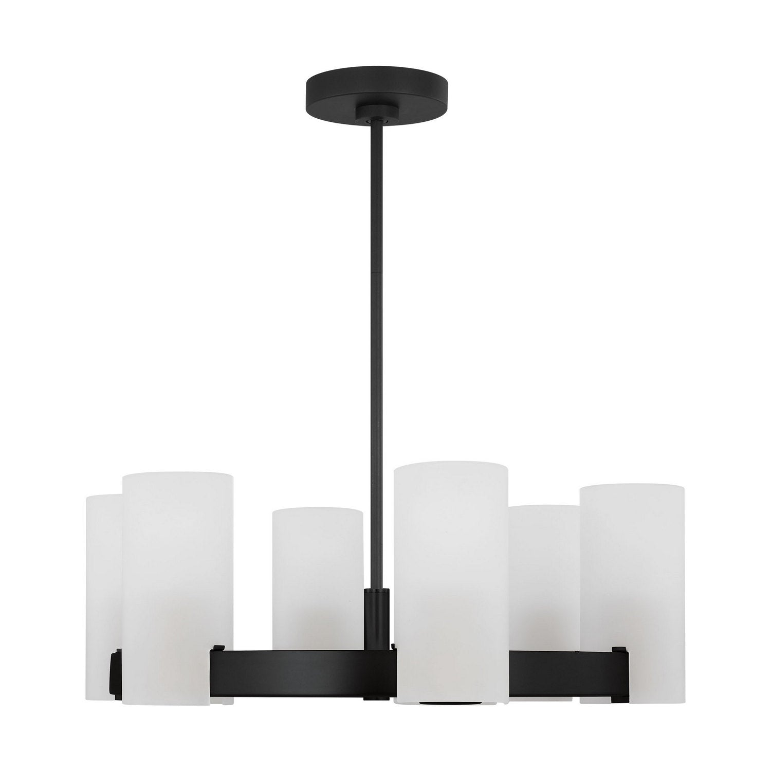 Visual Comfort Studio - DJC1156MBK - Six Light Chandelier - Rhode - Midnight Black