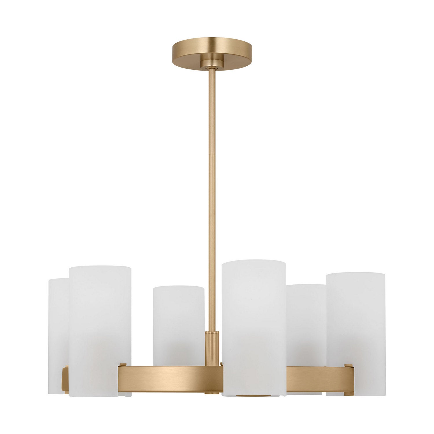 Visual Comfort Studio - DJC1156SB - Six Light Chandelier - Rhode - Satin Brass