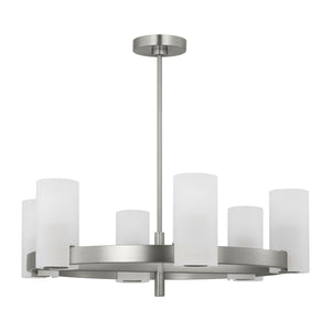 Visual Comfort Studio - DJC1166BS - Six Light Chandelier - Rhode - Brushed Steel