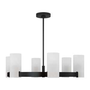 Visual Comfort Studio - DJC1166MBK - Six Light Chandelier - Rhode - Midnight Black
