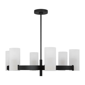 Visual Comfort Studio - DJC1166MBK - Six Light Chandelier - Rhode - Midnight Black