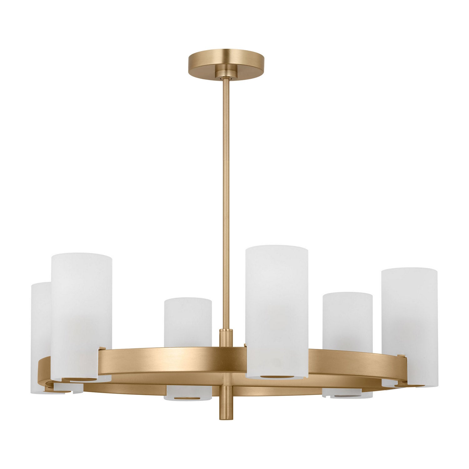 Visual Comfort Studio - DJC1166SB - Six Light Chandelier - Rhode - Satin Brass