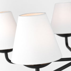 Visual Comfort Studio - DJC1175MBK - Five Light Chandelier - Albion - Midnight Black
