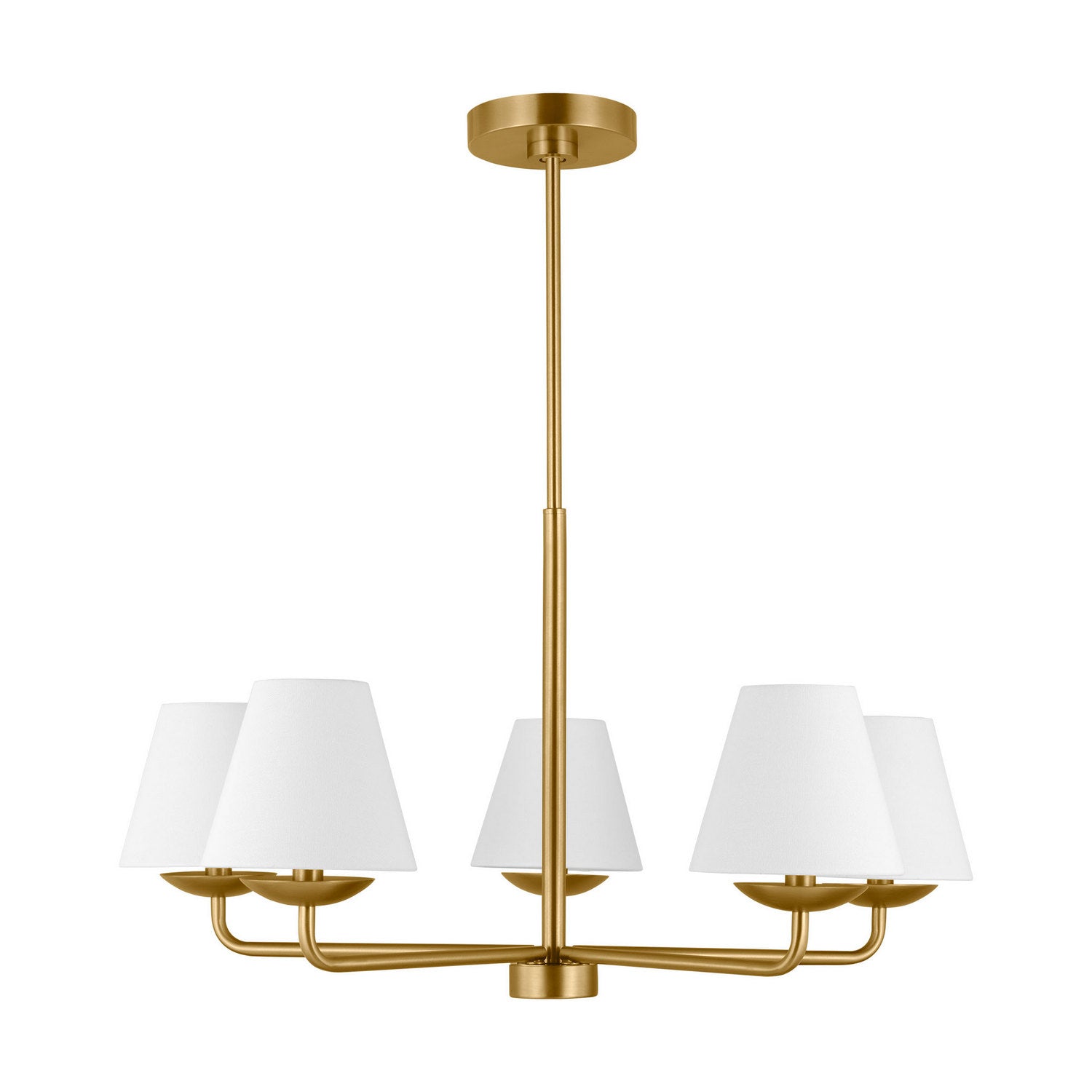 Visual Comfort Studio - DJC1175SB - Five Light Chandelier - Albion - Satin Brass