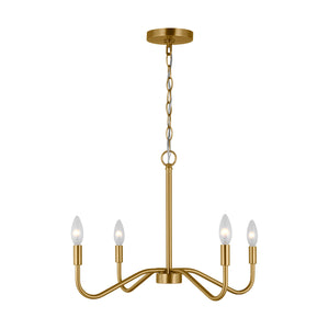 Visual Comfort Studio - DJC1194SB - Four Light Chandelier - Eldon - Satin Brass