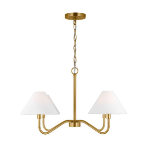 Visual Comfort Studio - DJC1194SB - Four Light Chandelier - Eldon - Satin Brass