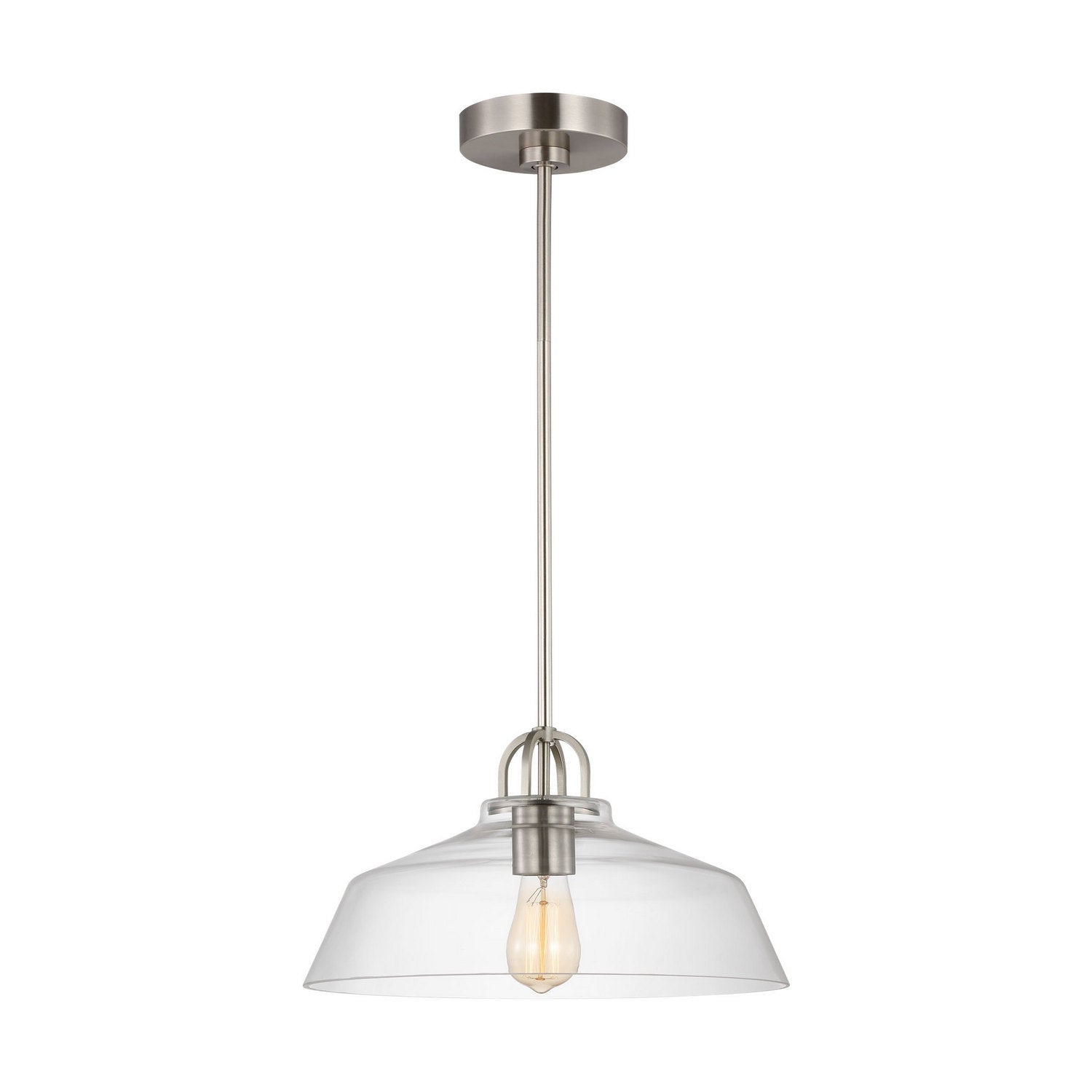Visual Comfort Studio - DJP1121BS - One Light Pendant - Payton - Brushed Steel