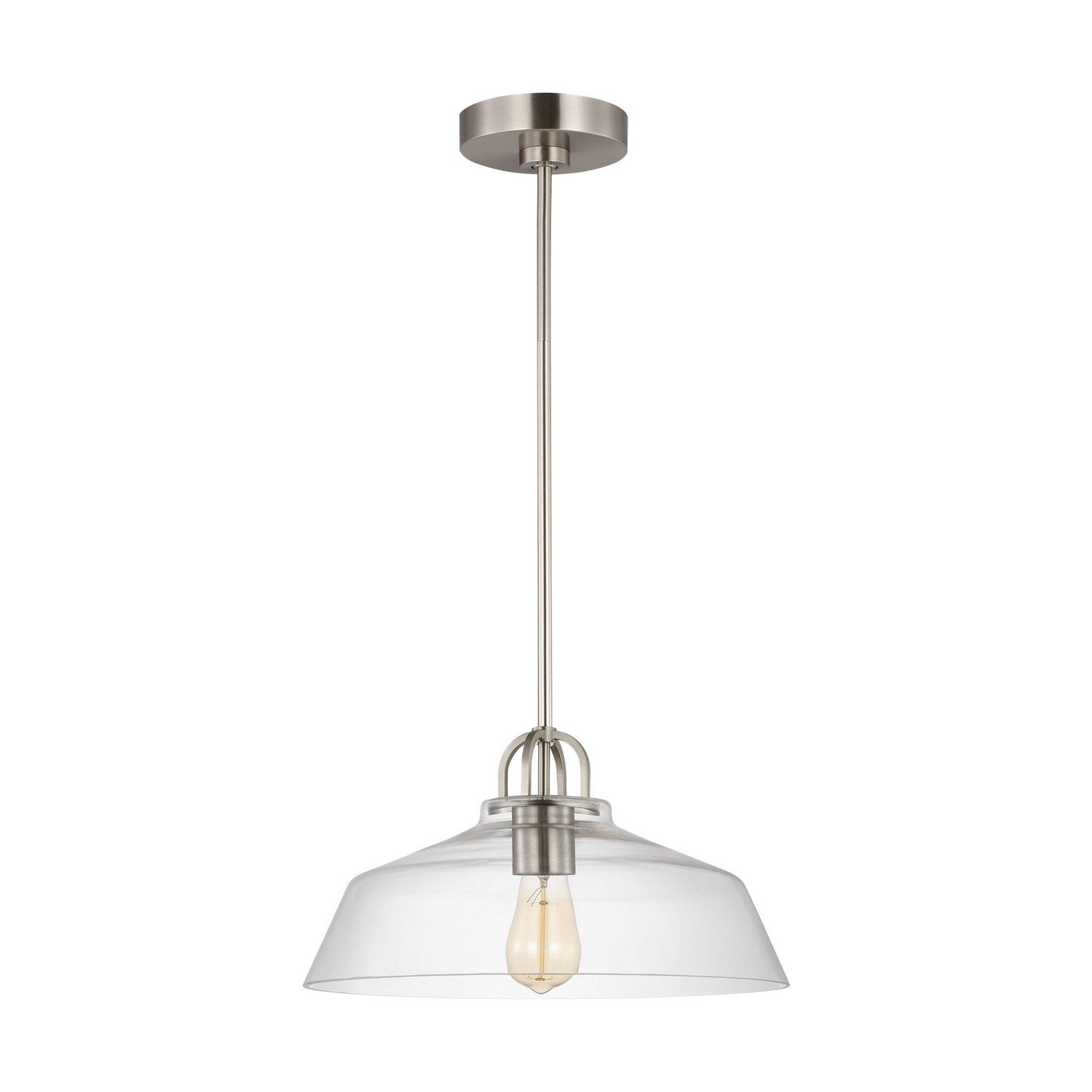 Visual Comfort Studio - DJP1121BS - One Light Pendant - Payton - Brushed Steel