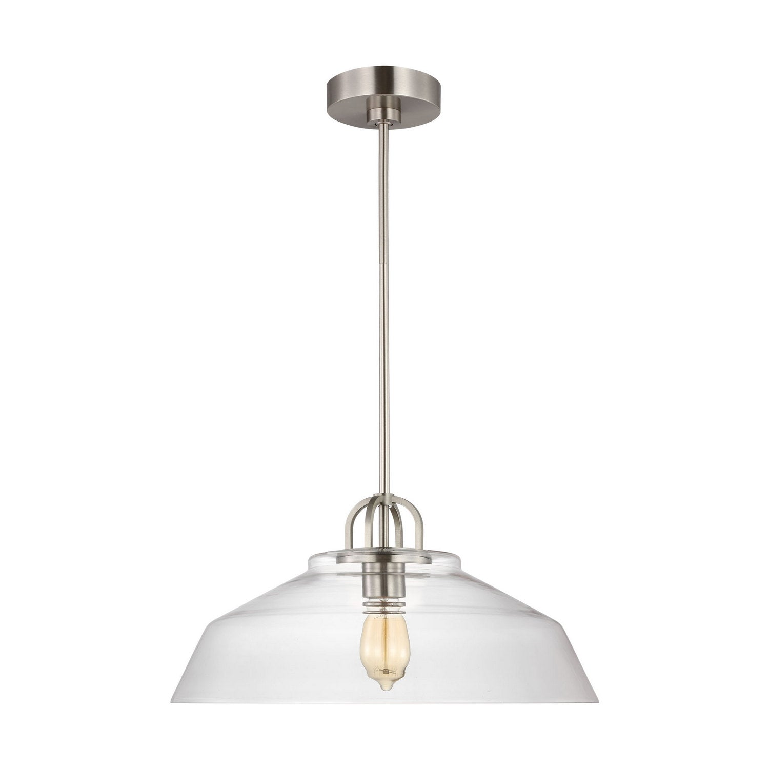 Visual Comfort Studio - DJP1131BS - One Light Pendant - Payton - Brushed Steel