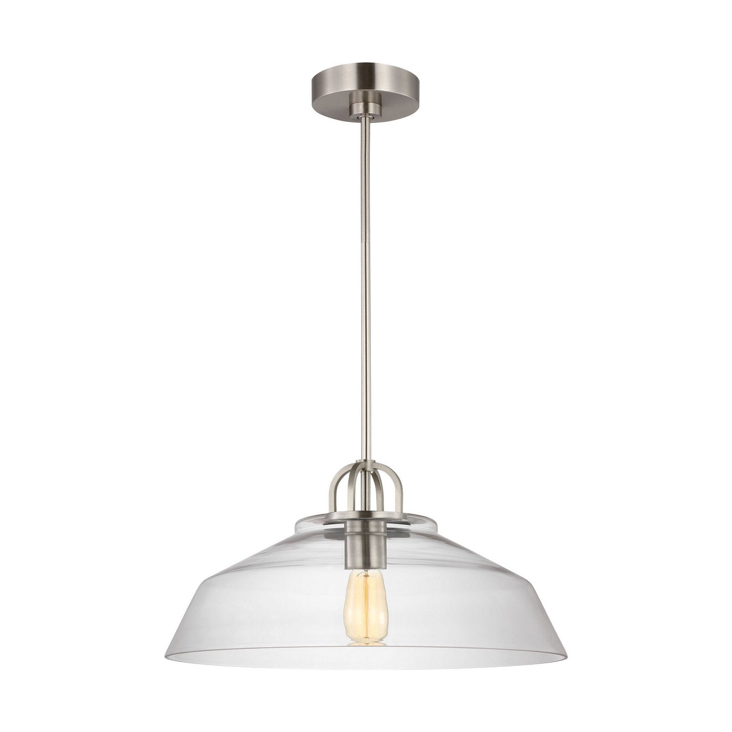 Visual Comfort Studio - DJP1131BS - One Light Pendant - Payton - Brushed Steel