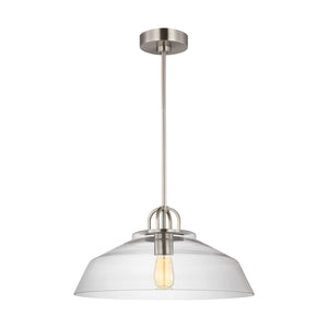 Visual Comfort Studio - DJP1131BS - One Light Pendant - Payton - Brushed Steel