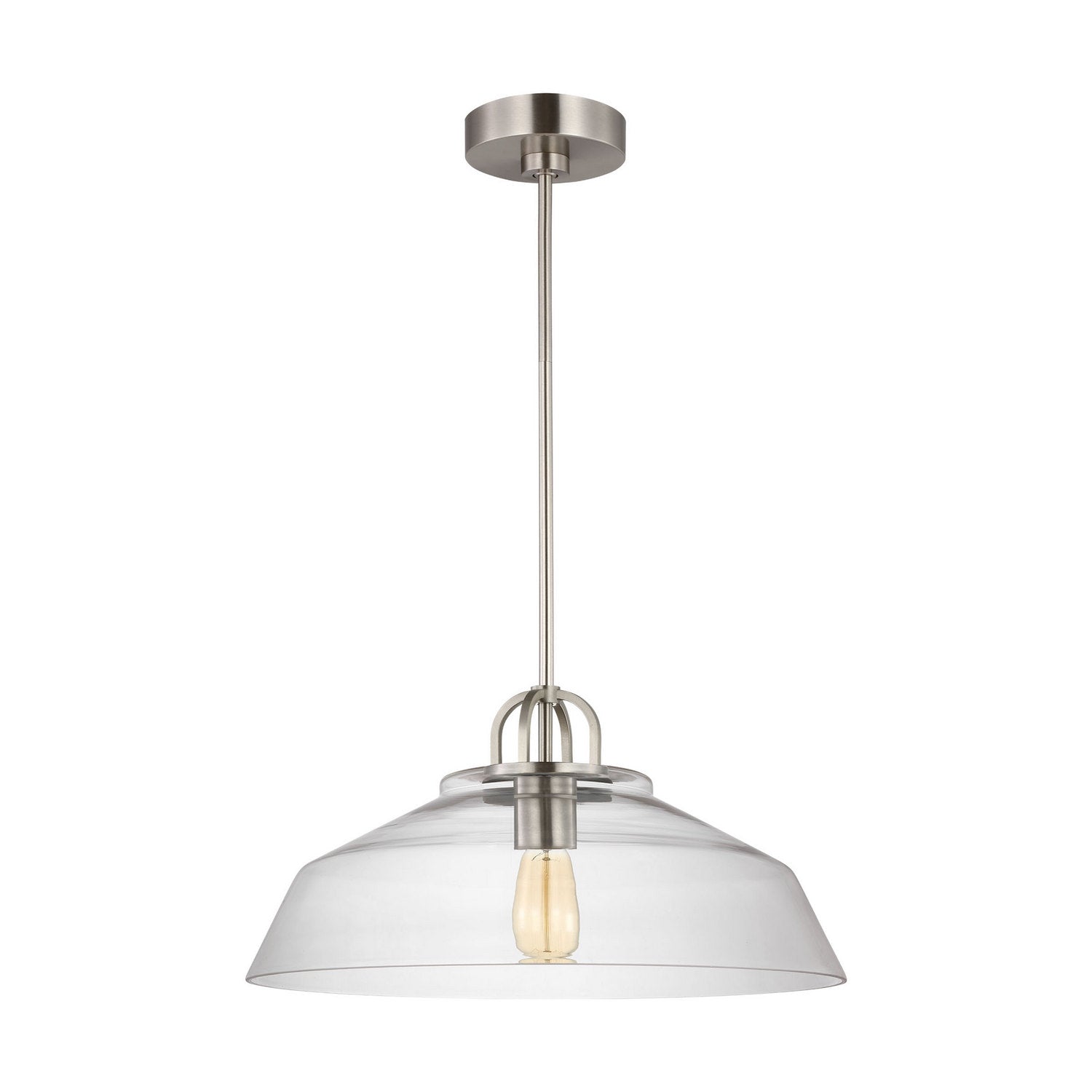 Visual Comfort Studio - DJP1131BS - One Light Pendant - Payton - Brushed Steel