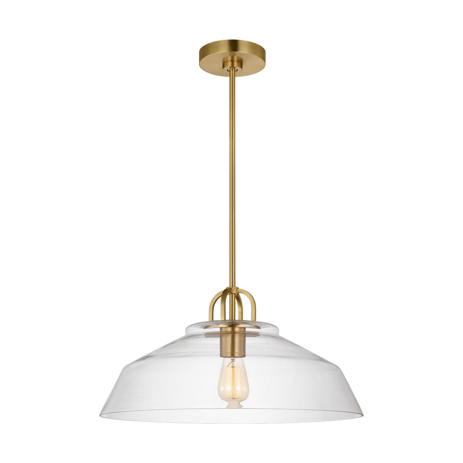 Visual Comfort Studio - DJP1131SB - One Light Pendant - Payton - Satin Brass