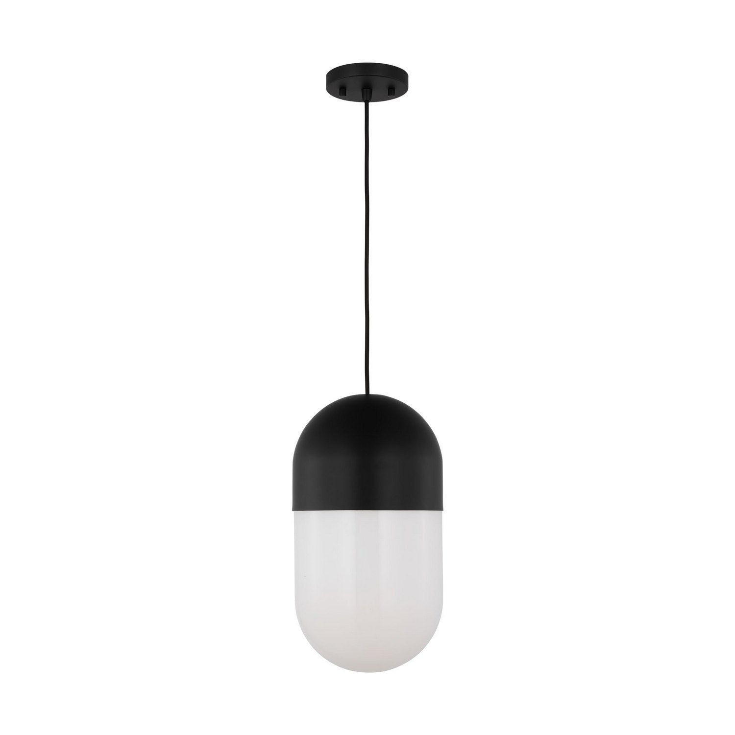 Visual Comfort Studio - DJP1141MBK - One Light Pendant - Foster - Midnight Black