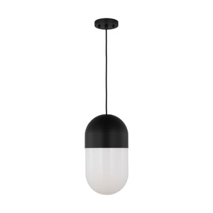 Visual Comfort Studio - DJP1141MBK - One Light Pendant - Foster - Midnight Black