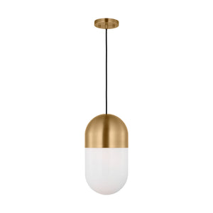 Visual Comfort Studio - DJP1141SB - One Light Pendant - Foster - Satin Brass