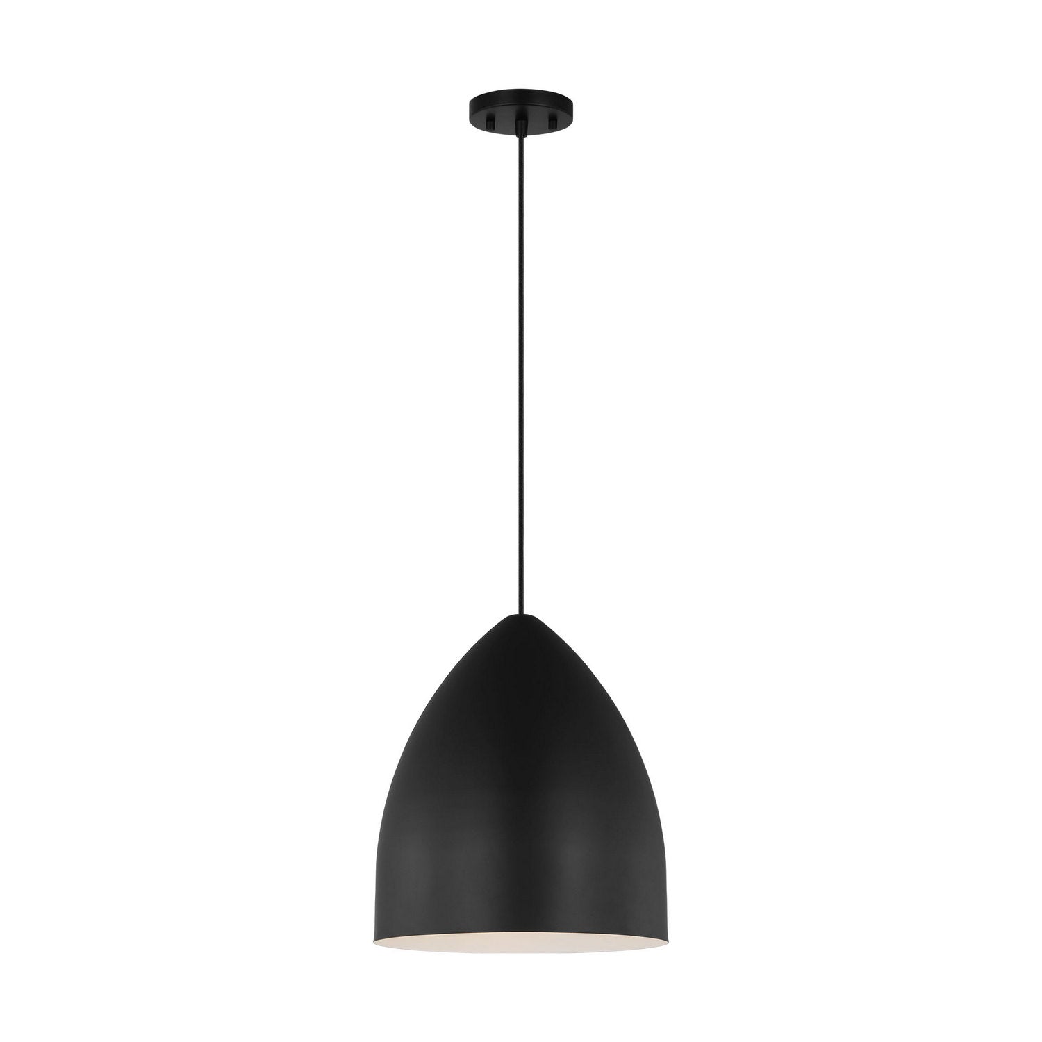 Visual Comfort Studio - DJP1151MBK - One Light Pendant - Huron - Midnight Black